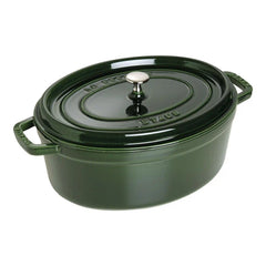 Staub | 5.75 qt, Oval, Dutch Oven, Basil | Cast Iron