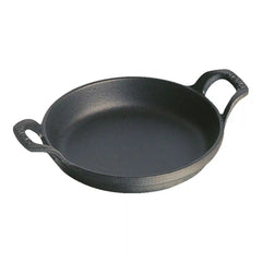 Staub | 4.5-inch, Round, Mini Gratin Baking Dish, Matte Black | Cast Iron