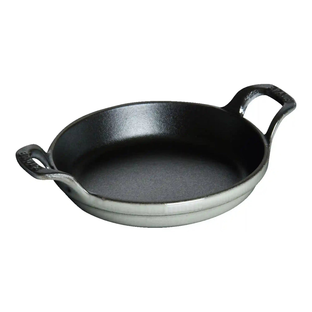 Staub | 4.5-inch, Round, Mini Gratin Baking Dish, Graphite Grey | Cast Iron
