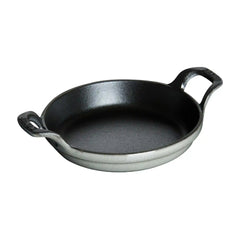 Staub | 4.5-inch, Round, Mini Gratin Baking Dish, Graphite Grey | Cast Iron