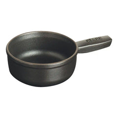 Staub | 0.375 qt, Mini Cheese Fondue Pot, Matte Black | Cast Iron