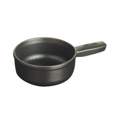 Staub | 0.375 qt, Mini Cheese Fondue Pot, Matte Black | Cast Iron