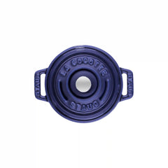 Staub | 0.25 qt, Mini Round Dutch Oven, Dark Blue | Cast Iron