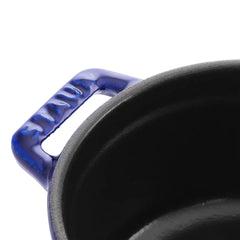 Staub | 0.25 qt, Mini Round Dutch Oven, Dark Blue | Cast Iron