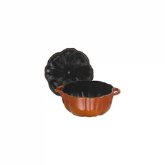 Staub | 3.5 qt, Pumpkin, Dutch Oven With Stainless Steel Knob, Burnt Orange | Cast Iron