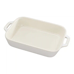 Staub | 2-pc, Rectangular Baking Dish Set, Ivory-White | Stoneware