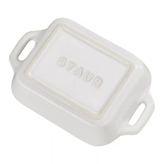 Staub | 13-x 9.5-inch, Rectangular, Baking Dish, Ivory-White | Stoneware
