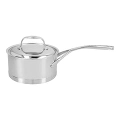 Demeyere | 1.6 qt Sauce Pan With Lid, 18/10 Stainless Steel  | Atlantis