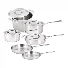 Demeyere | 10-pc, 18/10 Stainless Steel, Pots And Pans Set | Essential 5
