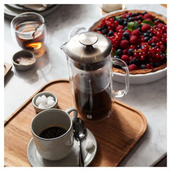 ZWILLING | 3-pc French Press And Latte Glass Set | Sorrento Double Wall Glassware