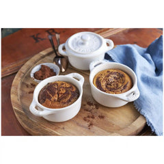 Staub | 3-pc, Mini Round Dutch Oven Set, White | Stoneware