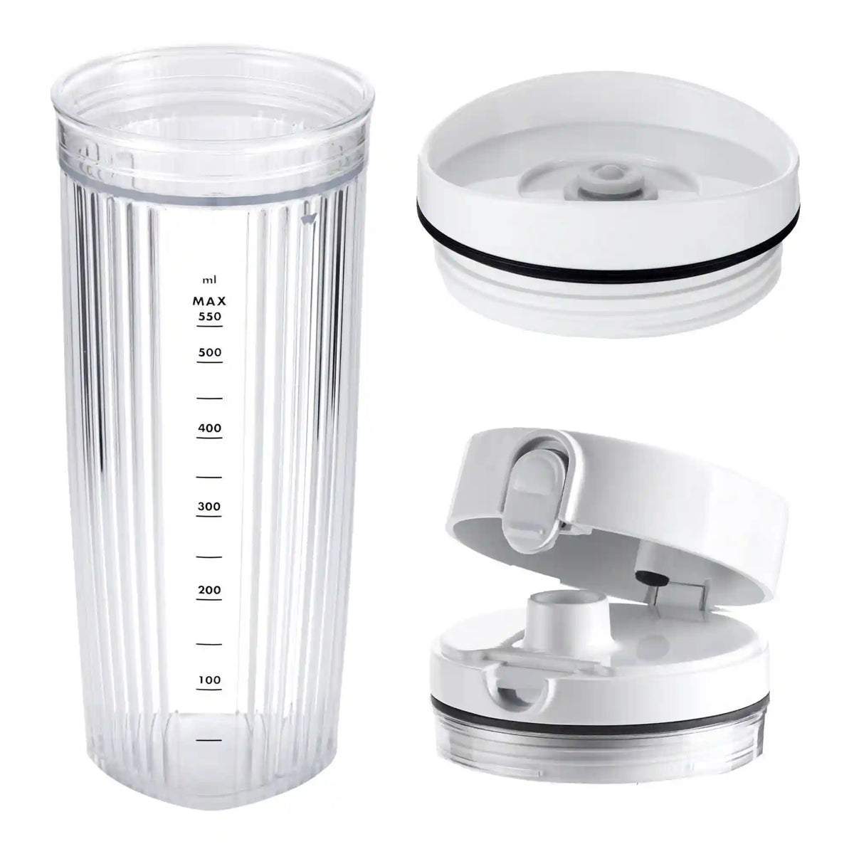 ZWILLING | Personal Blender Jar With Drinking Lid And Vacuum Lid - White | Enfinigy