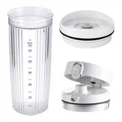 ZWILLING | Personal Blender Jar With Drinking Lid And Vacuum Lid - White | Enfinigy