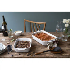 Staub | 2-pc, Rectangular Baking Dish Set, White | Stoneware
