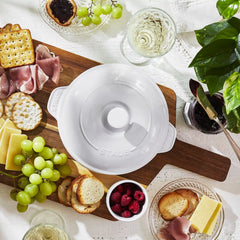 Staub | Round, Covered Brie Baker, White | Stoneware