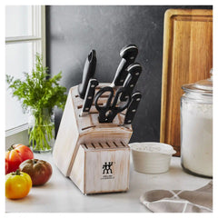 ZWILLING | 7-pc, Knife block set, Rustic White | Pro
