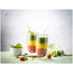 ZWILLING | Glass Straw - Clear - Bent Set | Sorrento Glassware