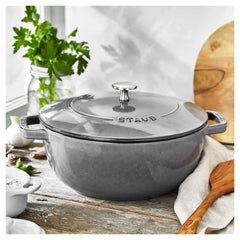Staub | 3.75 qt, Essential French Oven, Graphite Grey | Cast Iron