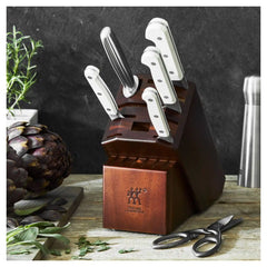 ZWILLING | 7-pc, Block Set with Acacia Block, Acacia | Pro le blanc