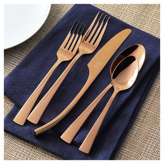 ZWILLING | 20-pc Rose Gold Flatware Set, 18/10 Stainless Steel, Rose | Bellasera (rose gold)