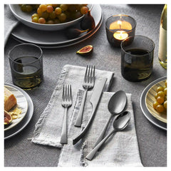 ZWILLING | 20-pc Slate Flatware Set, 18/10 Stainless Steel, Anthracite | Bellasera (slate)
