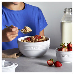 Staub | 3.5-inch / 2-pc, Prep Bowl Set, White | Stoneware