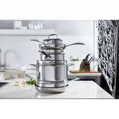 ZWILLING | 10-pc, Non-stick, Stainless Steel Ceramic Cookware Set  | Clad CFX