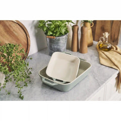 Staub | 2-pc, Rectangular Baking Dish Set, Eucalyptus | Stoneware