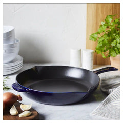 Staub | 10-inch, Fry Pan, Dark Blue | Cast Iron