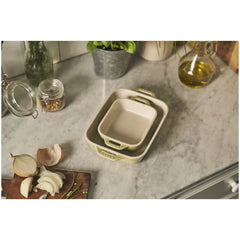 Staub | 2-pc, Rectangular Baking Dish Set Macaron, Light Green | Stoneware
