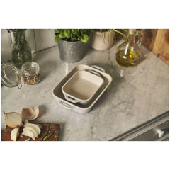 Staub | 2-pc, Rectangular Baking Dish Set Macaron, Light Blue | Stoneware