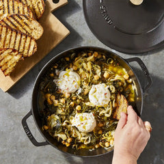 Staub | 4 qt, Braiser With Lid, Matte Black | x Smitten Kitchen - Cast Iron