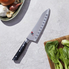 MIYABI | 7-inch Rocking Santoku, Hollow Edge  | Evolution