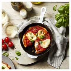 Staub | 8.5-inch, Traditional Deep Skillet, Pure White | Cast Iron