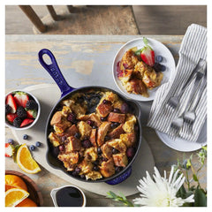 Staub | 8.5-inch, Traditional Deep Skillet, Dark Blue | Cast Iron
