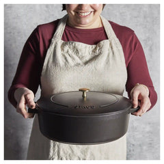 Staub | 6 qt, Wide Oval French Oven, Matte Black | Cast Iron