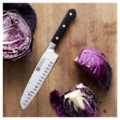 ZWILLING | 7-inch, Hollow Edge Slim Santoku Knife | Pro