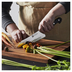 ZWILLING | 7-inch Rocking Santoku Knife, Hollow Edge  | Pro
