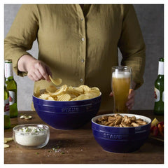 Staub | 2-pc, Large Mixing Bowl Set, Dark Blue | Stoneware