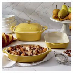Staub | 4-pc, Mixed Baking Dish Set, Citron | Stoneware