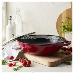 Staub | 12-inch, Perfect Pan, Cherry | Cast Iron