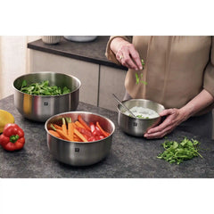 ZWILLING | 6-pc, Bowl and Strainer Set, Silver | Prep
