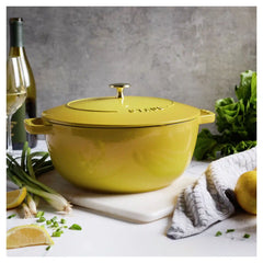 Staub | 5 qt, Essential French Oven, Citron | Cast Iron