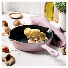 Staub | 8.5-inch, Traditional Deep Skillet, Peony Pink | Cast Iron