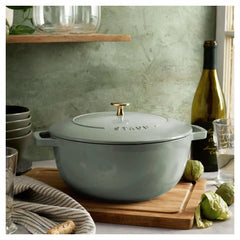 Staub | 5 qt, Essential French Oven, Eucalyptus | Cast Iron