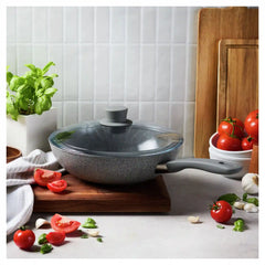 ZWILLING | 11-inch, Aluminum, Ceramic Nonstick Wok With Lid Ceramic Coating | Parma Plus Ceramic