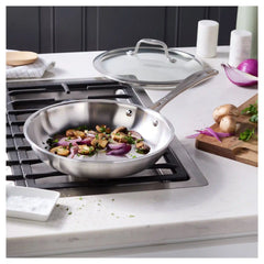 ZWILLING | 3 Ply, 9.5-inch, 18/10 Stainless Steel, Frying Pan With Glass Lid | Spirit Stainless