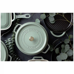 Staub | 5.5 qt, Round, Dutch Oven, Eucalyptus | Cast Iron