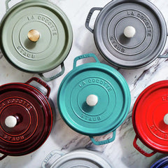 Staub | 5.5 qt, Round, Dutch Oven, Turquoise | Cast Iron