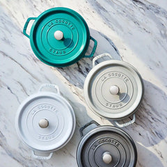 Staub | 5.5 qt, Round, Dutch Oven, Turquoise | Cast Iron